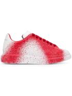 Alexander Mcqueen Sprayed Tint Print Sneakers - Red