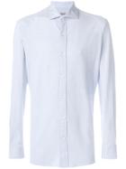 Z Zegna Cutaway Collar Shirt - Blue