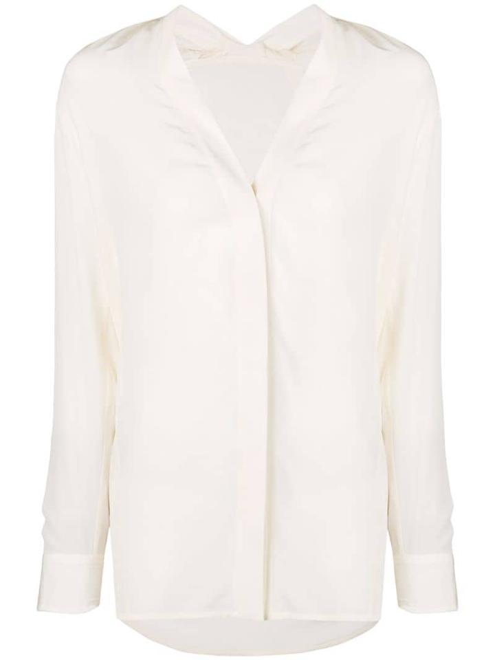 Victoria Beckham V-neck Blouse - White