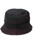 Gcds Logo Strap Bucket Hat - Black