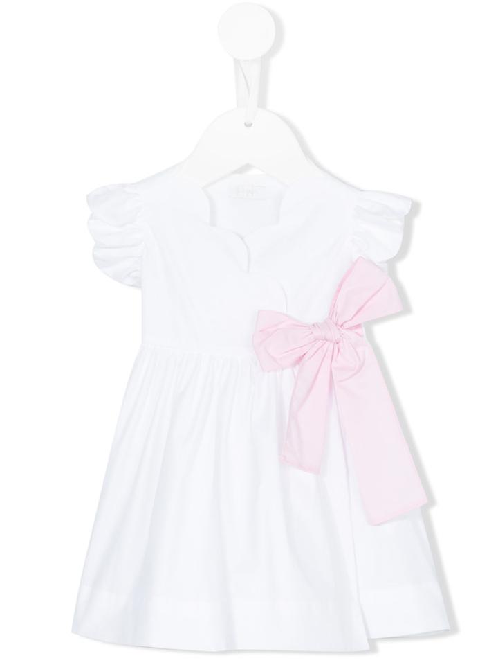Il Gufo - Bow Detail Dress - Kids - Cotton/elastodiene - 6 Mth, White