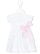 Il Gufo - Bow Detail Dress - Kids - Cotton/elastodiene - 6 Mth, White