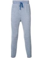 John Elliott - Elasticated Cuffs Drawstring Sweatpants - Men - Cotton/polyester - S, Blue, Cotton/polyester