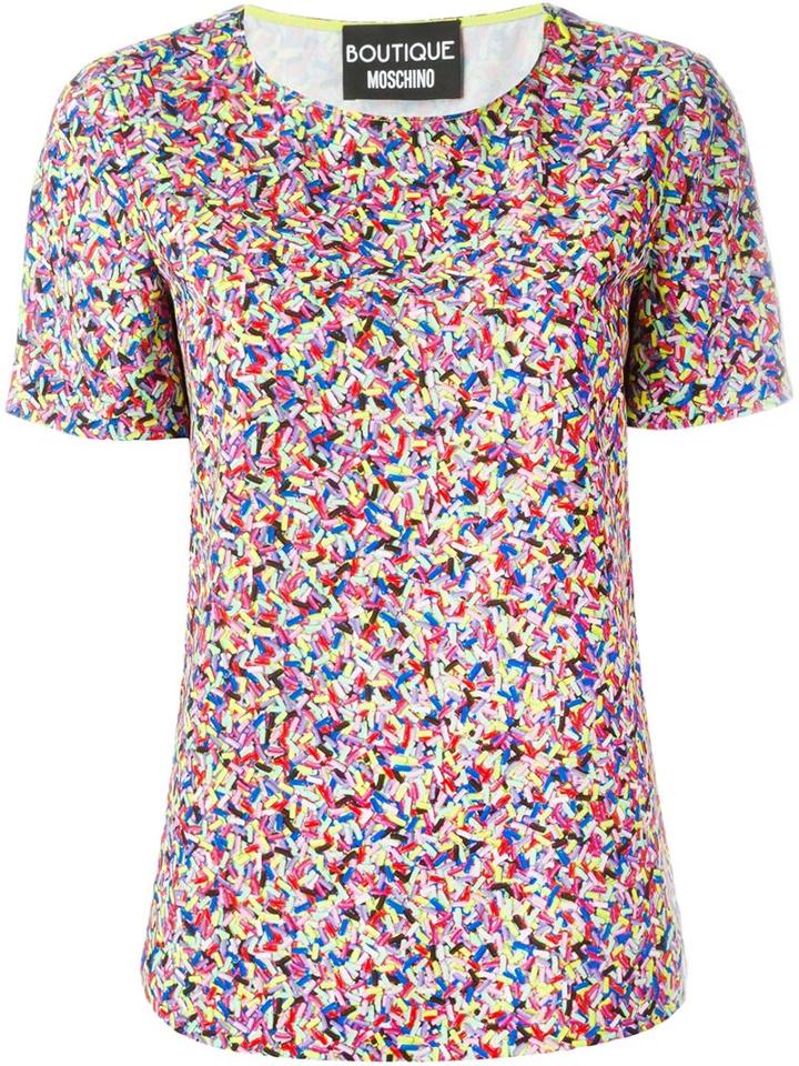 Boutique Moschino Sprinkles Print T-shirt