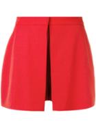 Alexander Mcqueen Tailored Short Skort, Women's, Size: 38, Red, Virgin Wool/silk