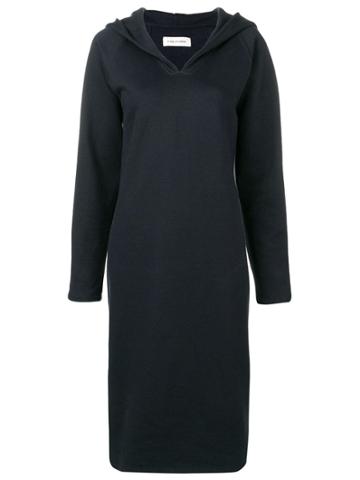 A Plan Application Hooded Midi Dress - Blue