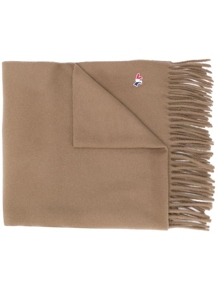 Maison Kitsuné Oversized Scarf - Neutrals
