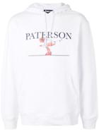 Paterson. Logo Print Hoodie - White