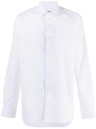 Canali Long Sleeved Cotton Shirt - White