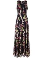 Alice+olivia Floral Embroidered Gown