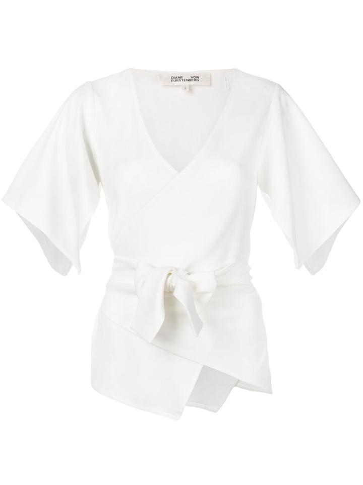 Diane Von Furstenberg Origami Blouse - White