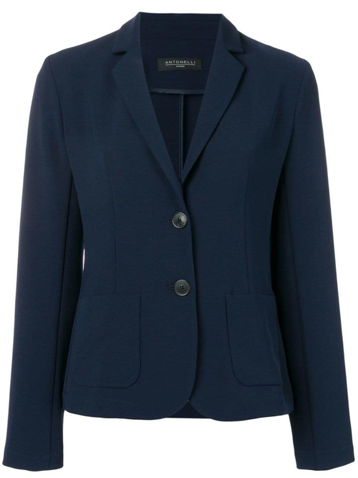 Antonelli Single-breasted Blazer - Blue