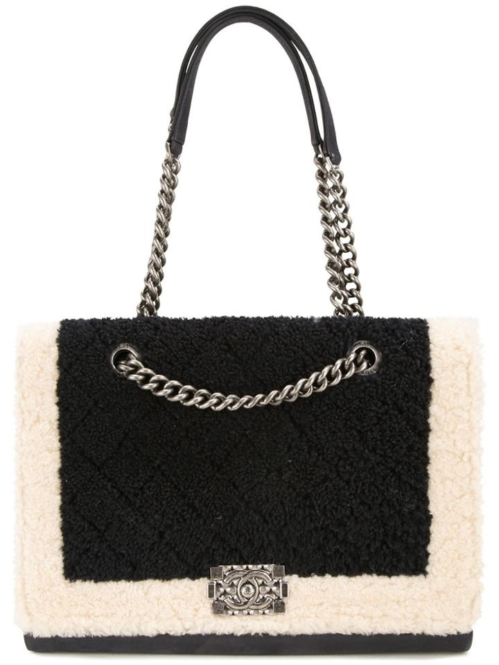 Chanel Vintage Chanel Boy Mouton Chain Shoulder Bag - Blue