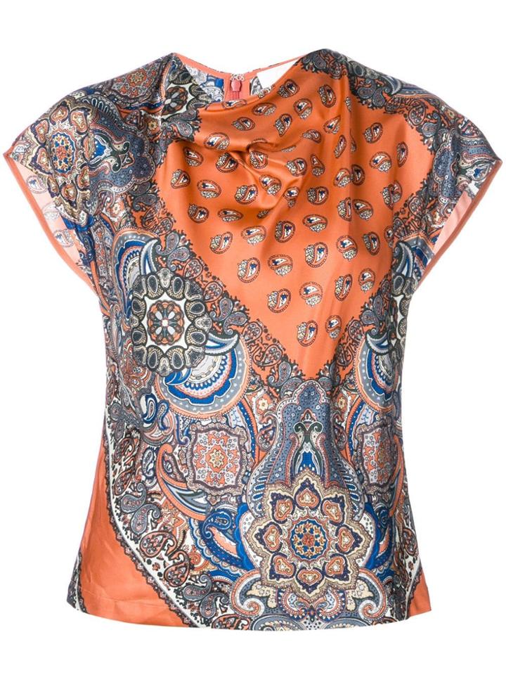 Chloé Paisley Print Top - Orange