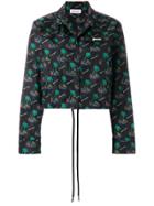 Palm Angels Islands Cropped Coach Jacket - Black