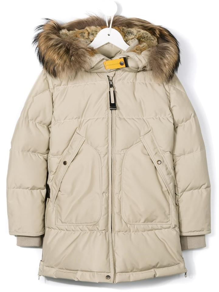 Parajumpers Kids 'long Bear' Parka, Girl's, Size: 12 Yrs, Nude/neutrals