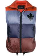 Dsquared2 Striped Down Gilet - Blue