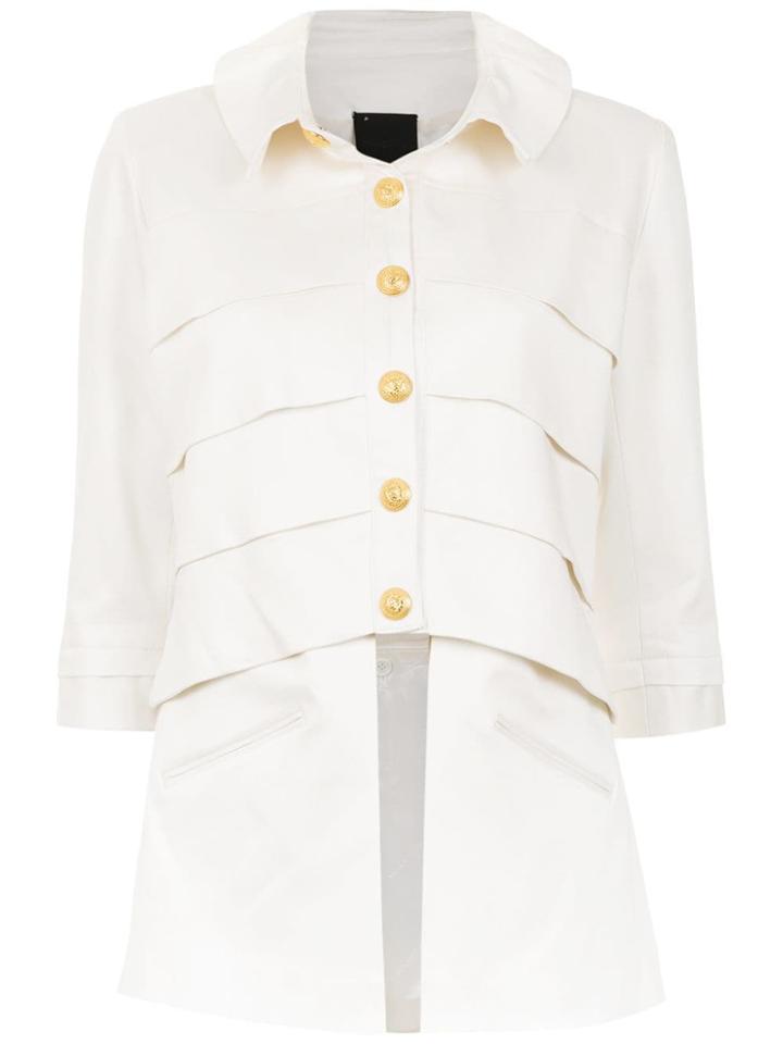 Andrea Bogosian Panelled Blazer - White