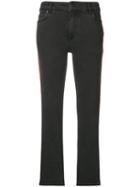 Victoria Victoria Beckham Stripe Detail Corduroy Trousers - Grey