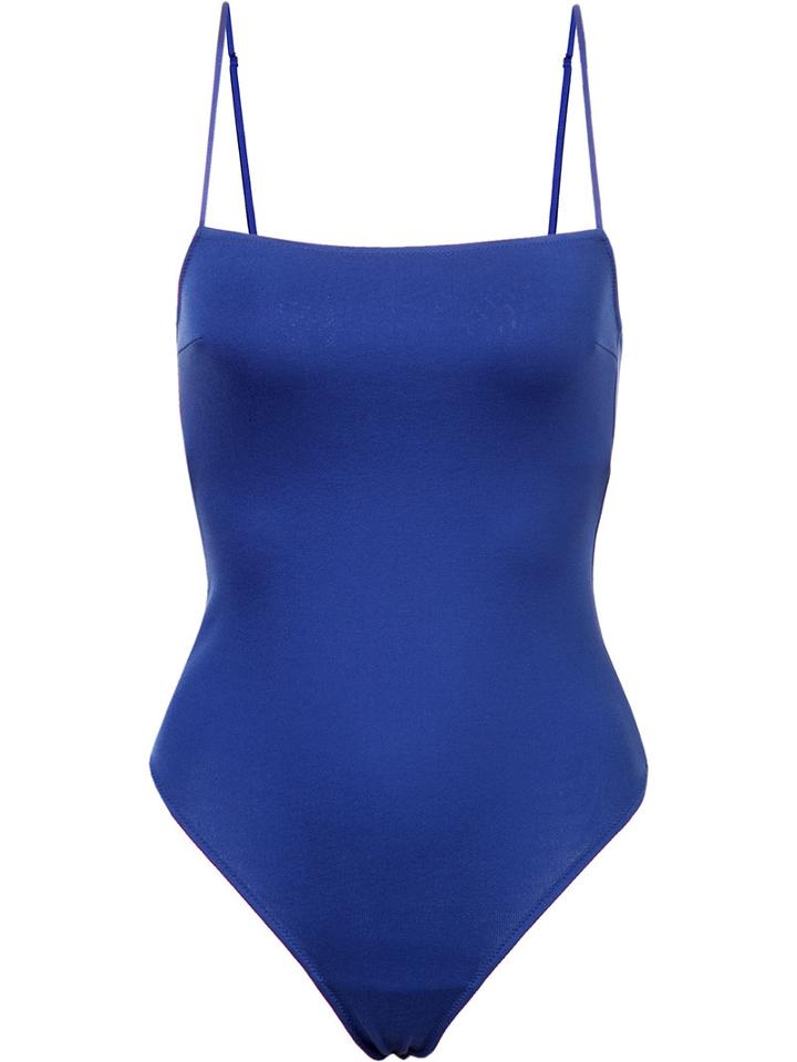 Fleur Du Mal Classic Bodysuit, Women's, Size: Xs, Blue, Viscose/nylon/spandex/elastane