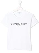 Givenchy Kids Teen Logo Print T-shirt - White