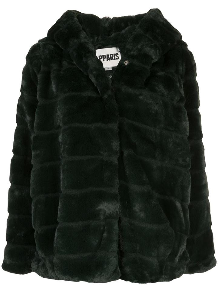 Apparis Goldie Faux-fur Coat - Green