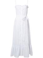 Lisa Marie Fernandez Button Up Printed Dress - White