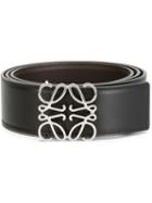 Loewe Anagram Buckle Belt, Women's, Size: 105, Black, Calf Leather