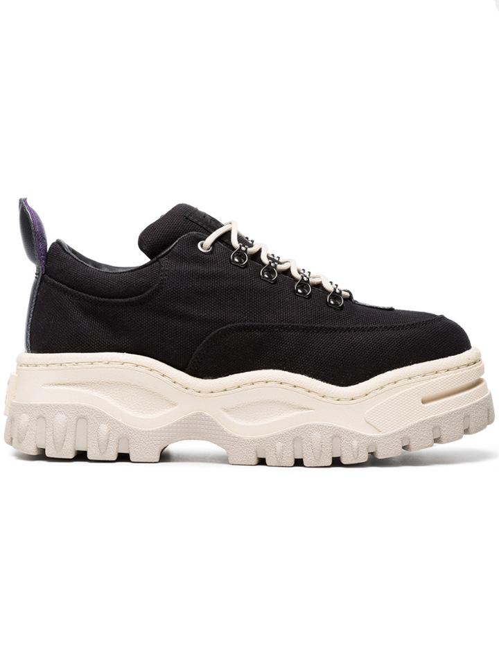 Eytys Black Angel Canvas Sneakers
