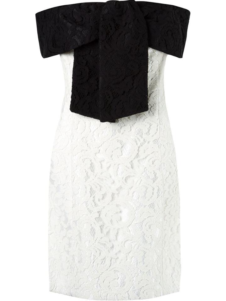Martha Medeiros Off The Shoulder Lace Dress - Black