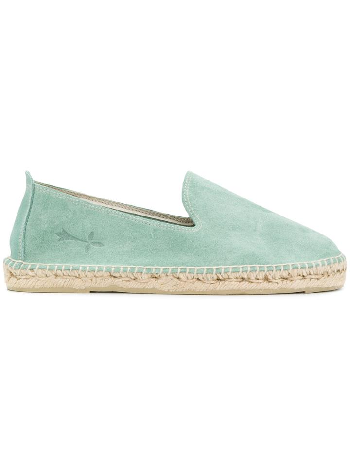 Manebi Flat Sole Espadrilles - Green