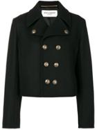 Saint Laurent Short Peacoat Jacket - Black