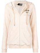 Love Moschino Love Zipped Hoodie - Nude & Neutrals