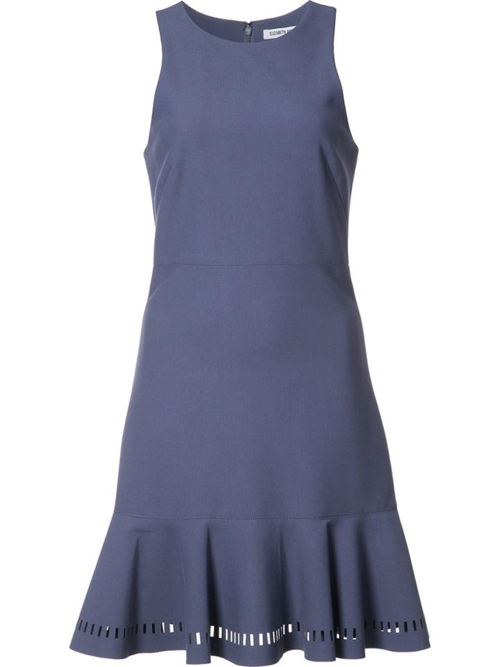 Elizabeth And James Ruffled Detail Sleeveless Dress - Blue