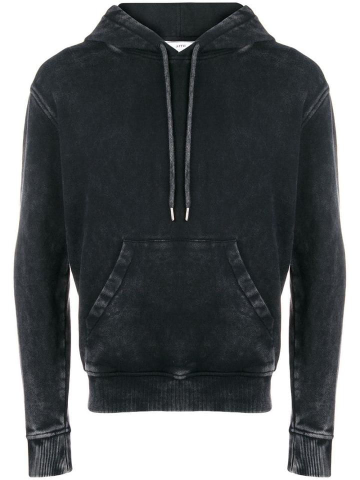 Ami Alexandre Mattiussi Vintage Washed Hoodie - Black