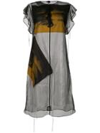 Calvin Klein 205w39nyc Little Electric Chair Sheer Dress - Black