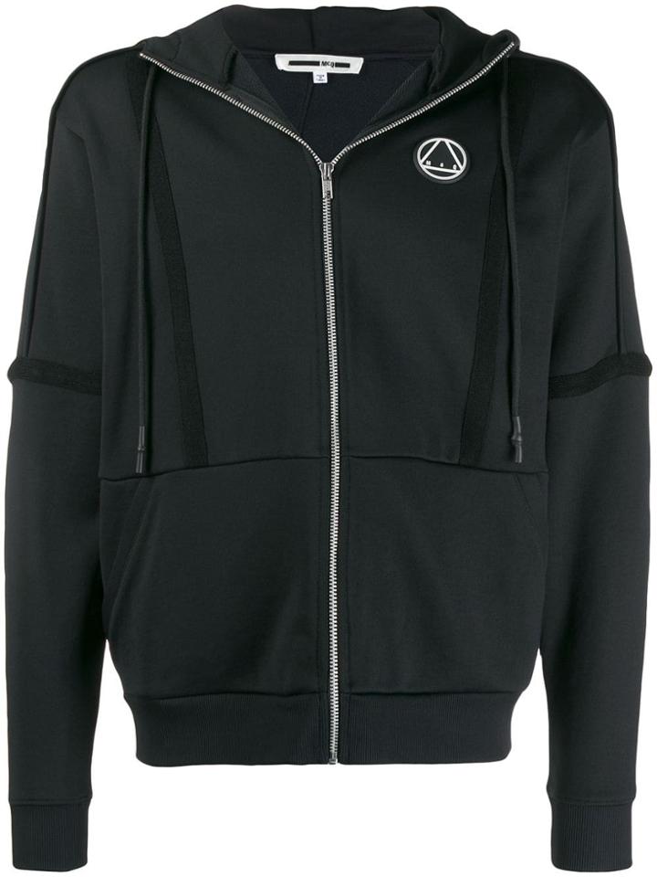 Mcq Alexander Mcqueen Hooded Zip-up Jacket - Black
