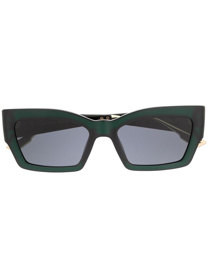 Dior Eyewear Cat Style Dior2 Sunglasses - Green