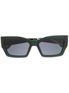 Dior Eyewear Cat Style Dior2 Sunglasses - Green