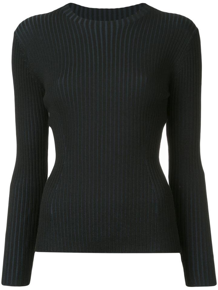 Des Prés Rib Knit Top - Blue