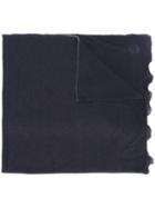 Faliero Sarti Beaded Trim Scarf, Women's, Blue, Cashmere/silk