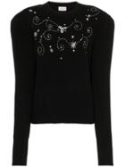 Magda Butrym Murray Embellished Wool Jumper - Black