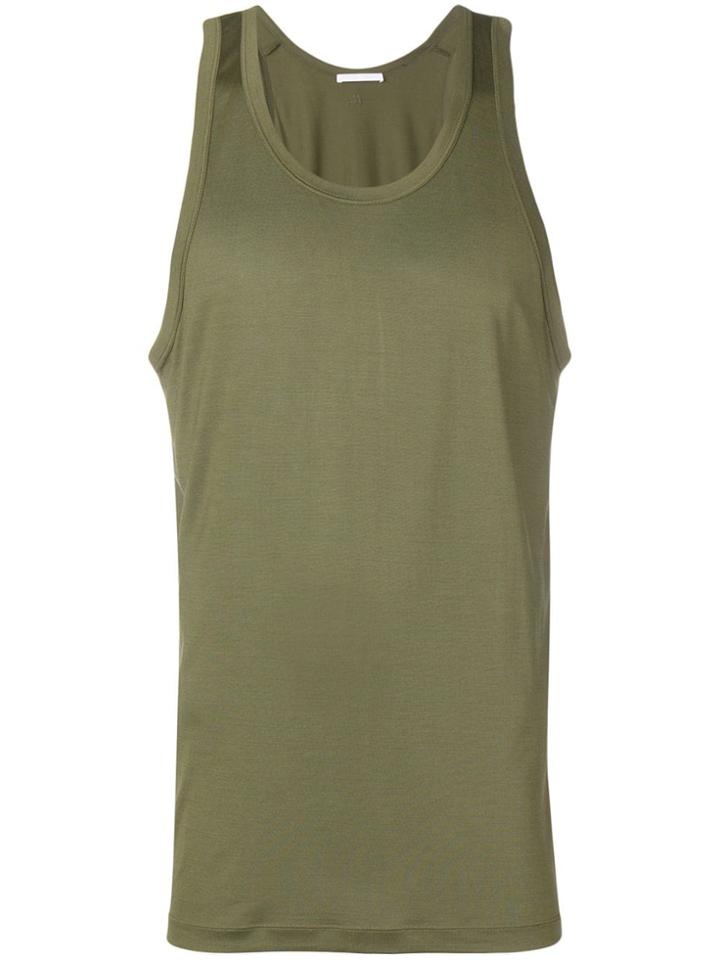 Helmut Lang Silk Tank Top - Green