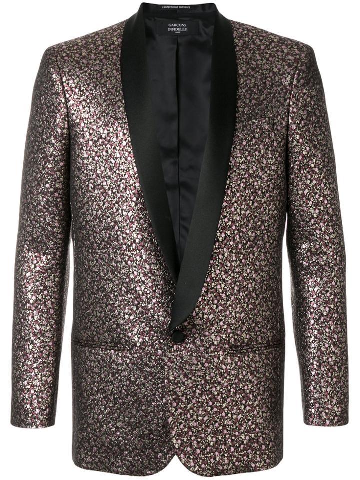 Garcons Infideles Metallic Jacquard Blazer - Multicolour