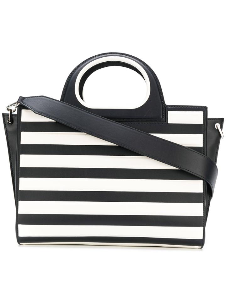 Max Mara Two-colour Intarsia Tote Bag - Blue