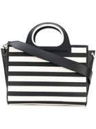 Max Mara Two-colour Intarsia Tote Bag - Blue