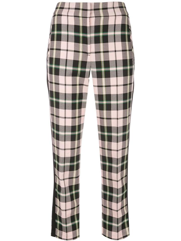 Veronica Beard Tartan Pattern Trousers - Pink
