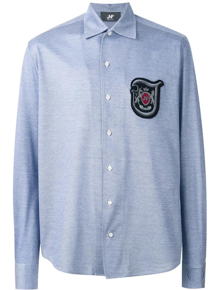 Jo No Fui Logo Patch Shirt - Blue