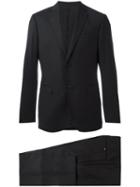Z Zegna Notched Lapel Formal Suit, Men's, Size: 52, Black, Wool/cupro
