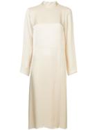H Beauty & Youth Long Sleeve Midi Dress - Nude & Neutrals